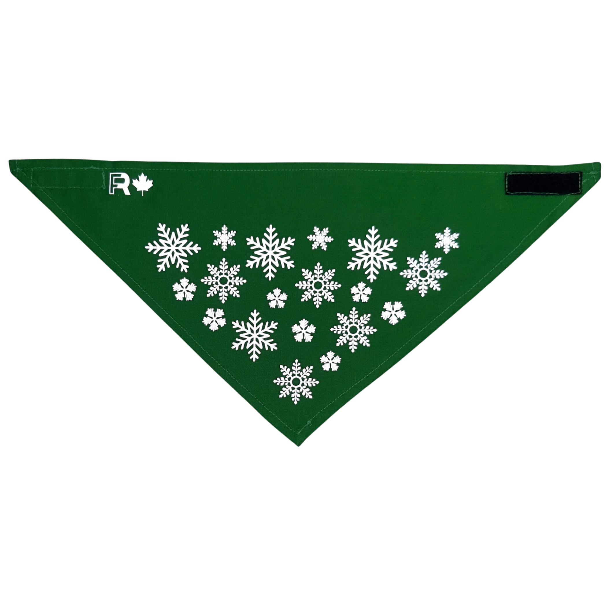 Hi-Vis Dog Reflective Bandana | Snowflakes