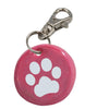White Paw Print | Color Background |  Dog Tag 35mm